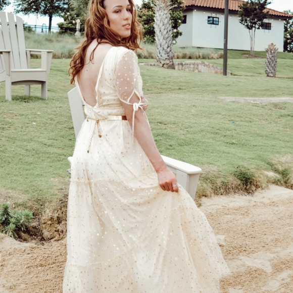 NWT Beach Sheer Fall Maxi Dress S:Small-Mefium - Picture 8 of 8